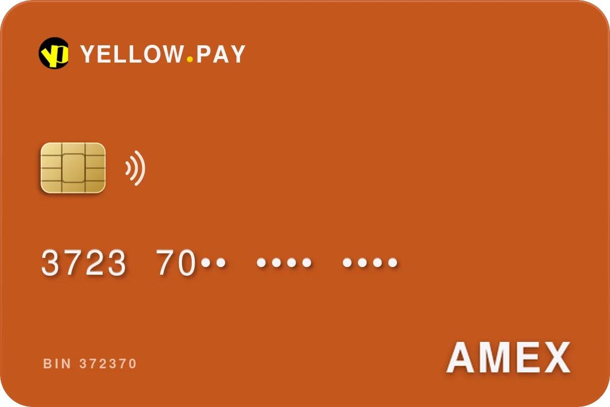 American Express BIN 372370 virtual card